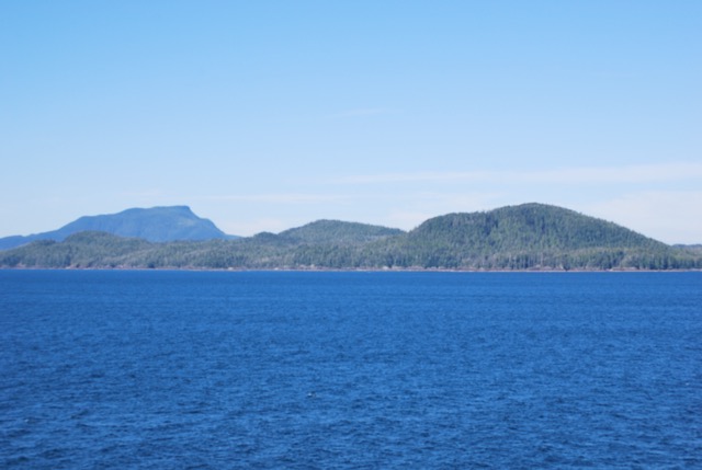 At sea