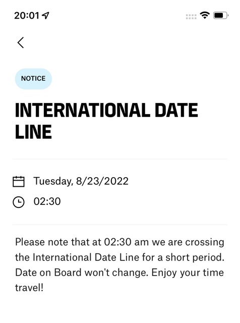 Time travel for about ½ h